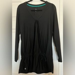 Athleta Wick-it Long Sleeve Swim Cover-up, Black, Size M, NWOT